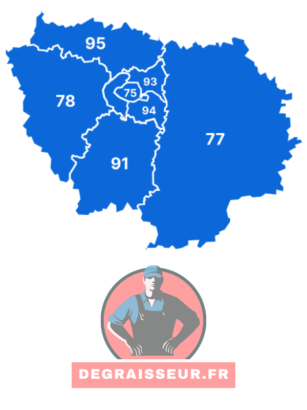 Zones d'intervention Paris et IDF